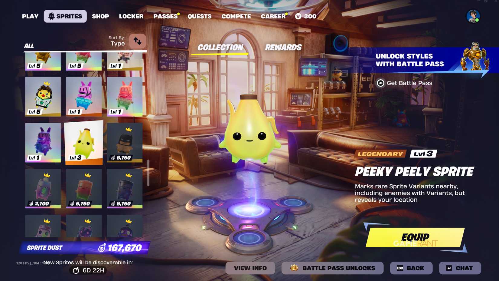 Peeky Peely Sprite - Fortnite - 1