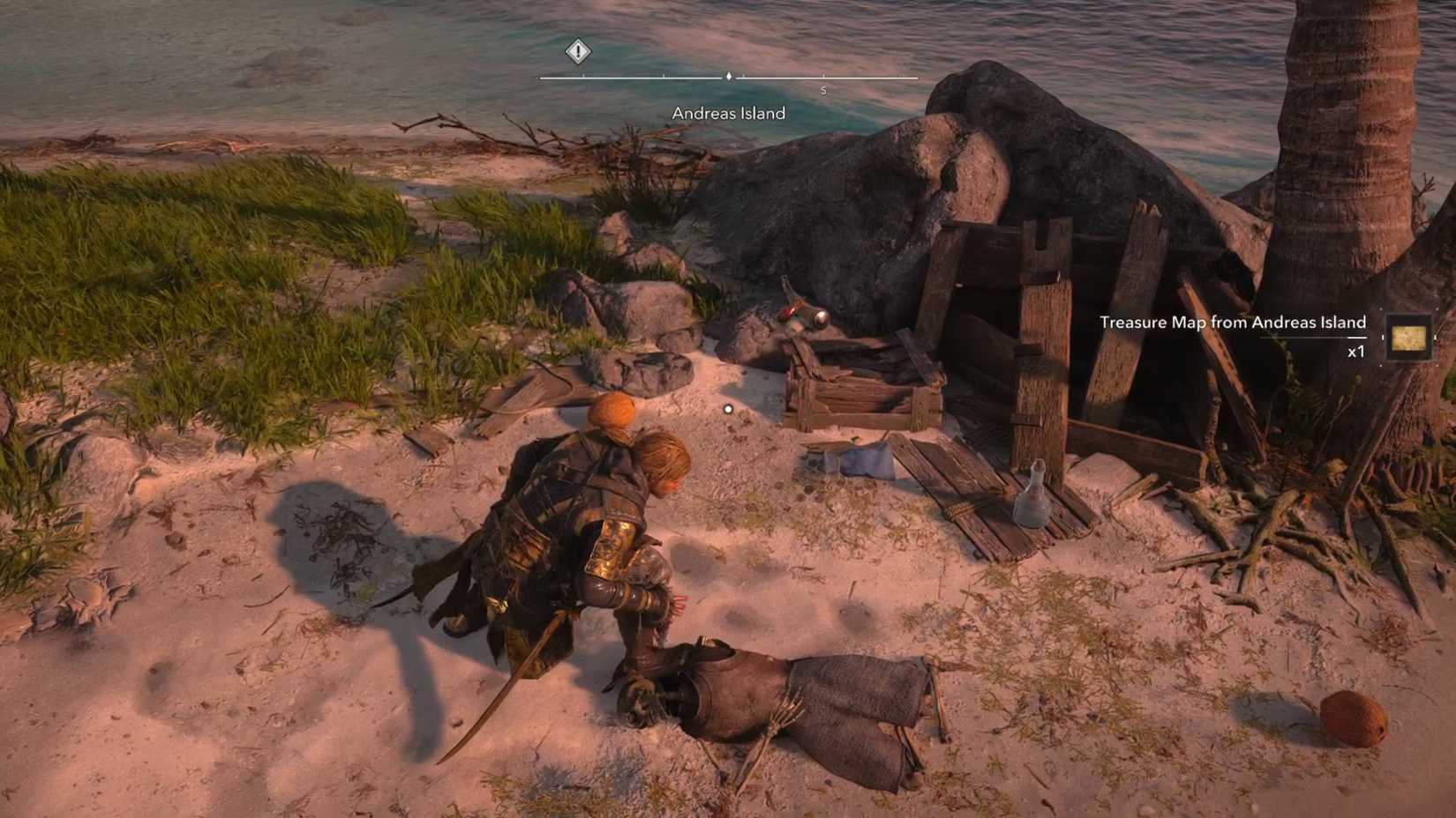 Picking Up Abaco Island Treasure Map AC4 Black Flag Resynced