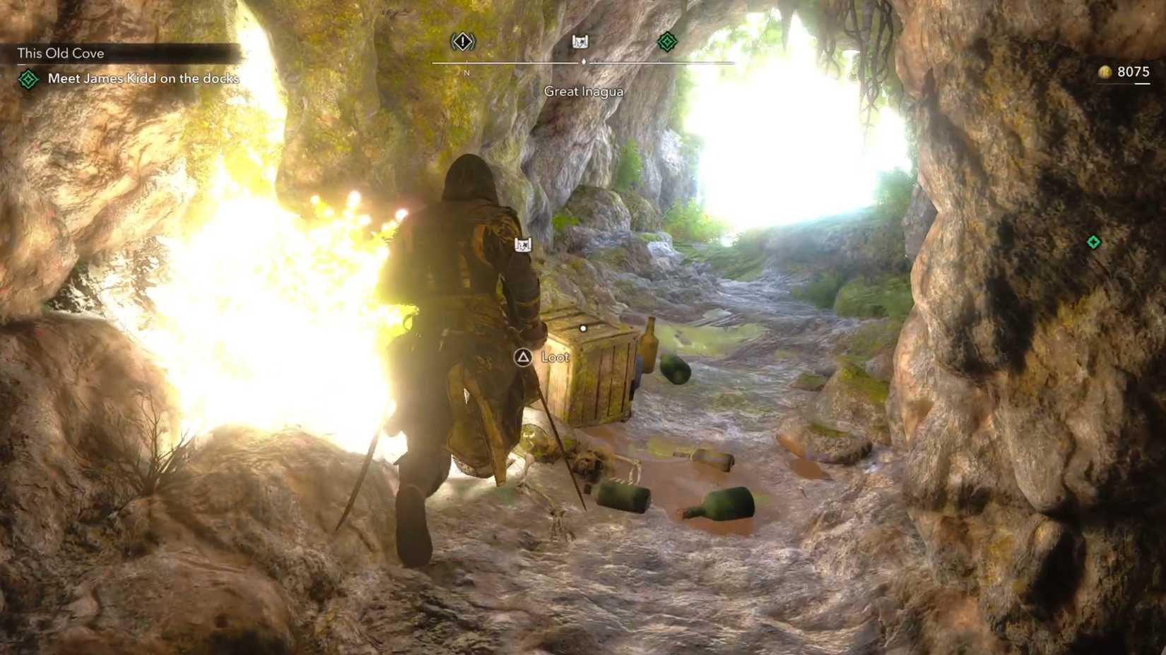 Pick up Nassau Treasure Map AC Black Flag resync