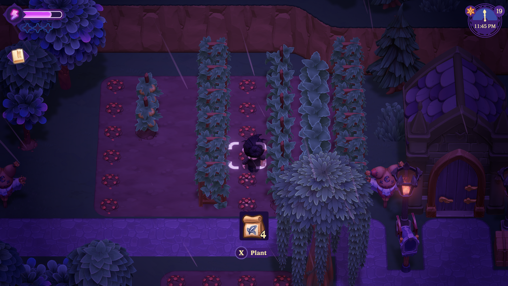 plant crops moonlight peaks