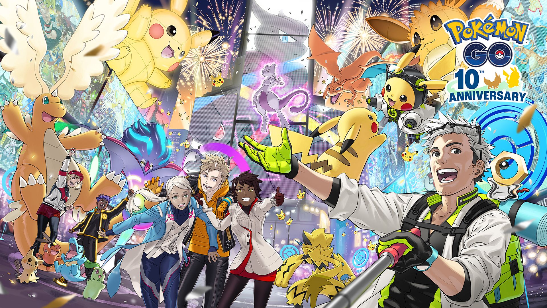 Pokemon GO 10th anniversary official art