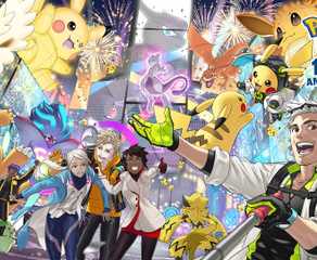 Pokemon GO 10th anniversary official art