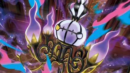 Mega Chandelure from the Pokemon TCG's Pitch Black expansion