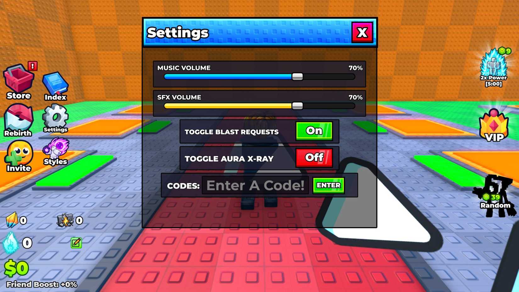 Power Blast Lucky Blocks Codes