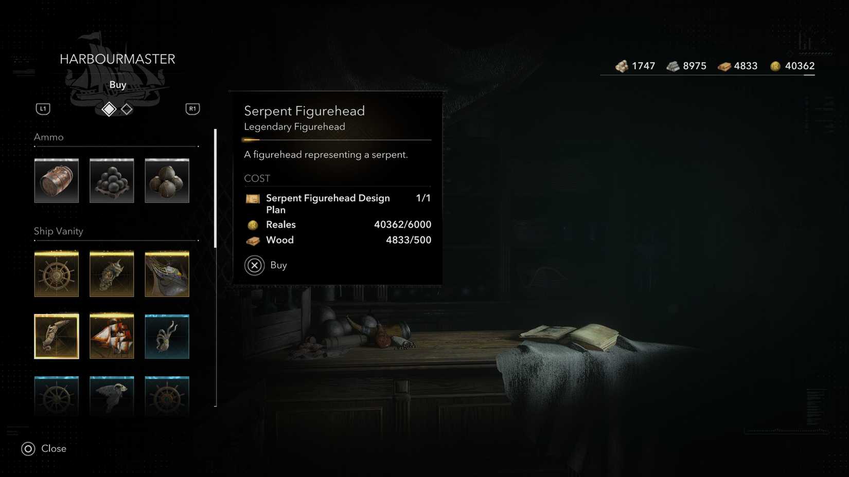 Snake Figurehead AC Black Flag Resynced