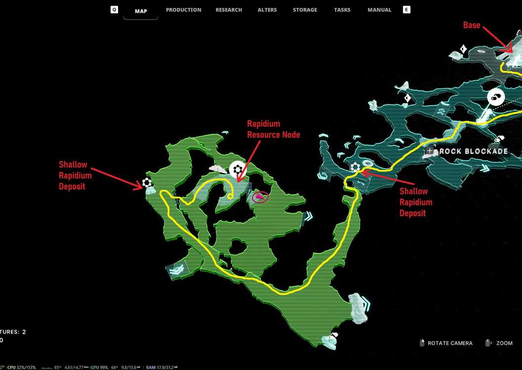 Rapidium Locations - The Alters Last Variable