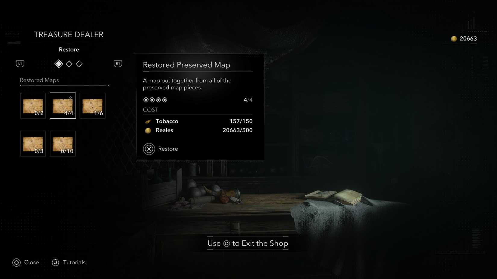 Restore Preserved Map Shade and Shadow Robes Outfit AC Black Flag Resynced