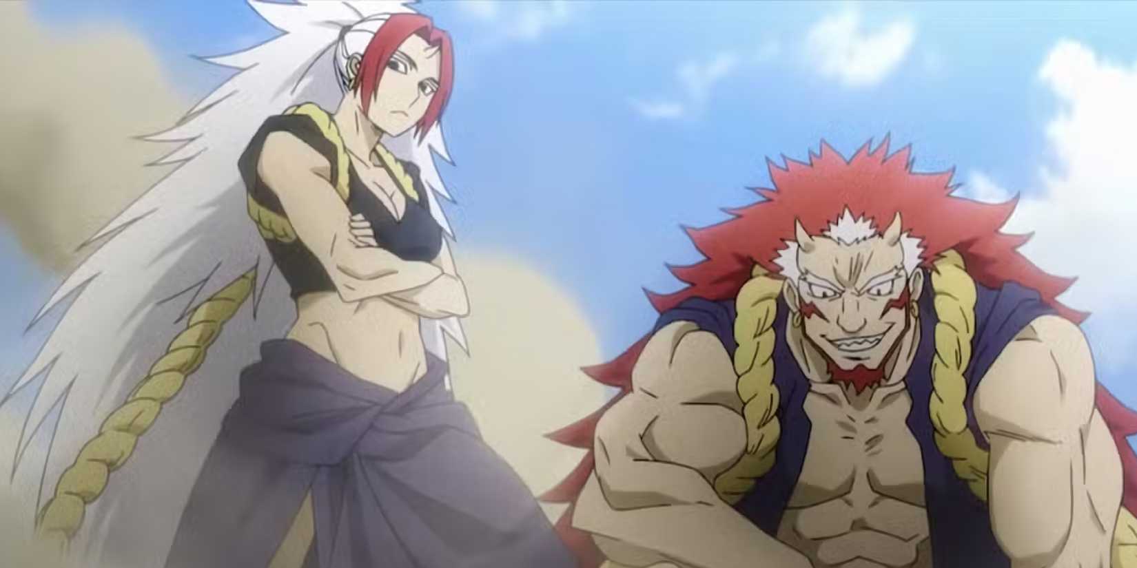 Right and Left standing together after Yoru awakens them.