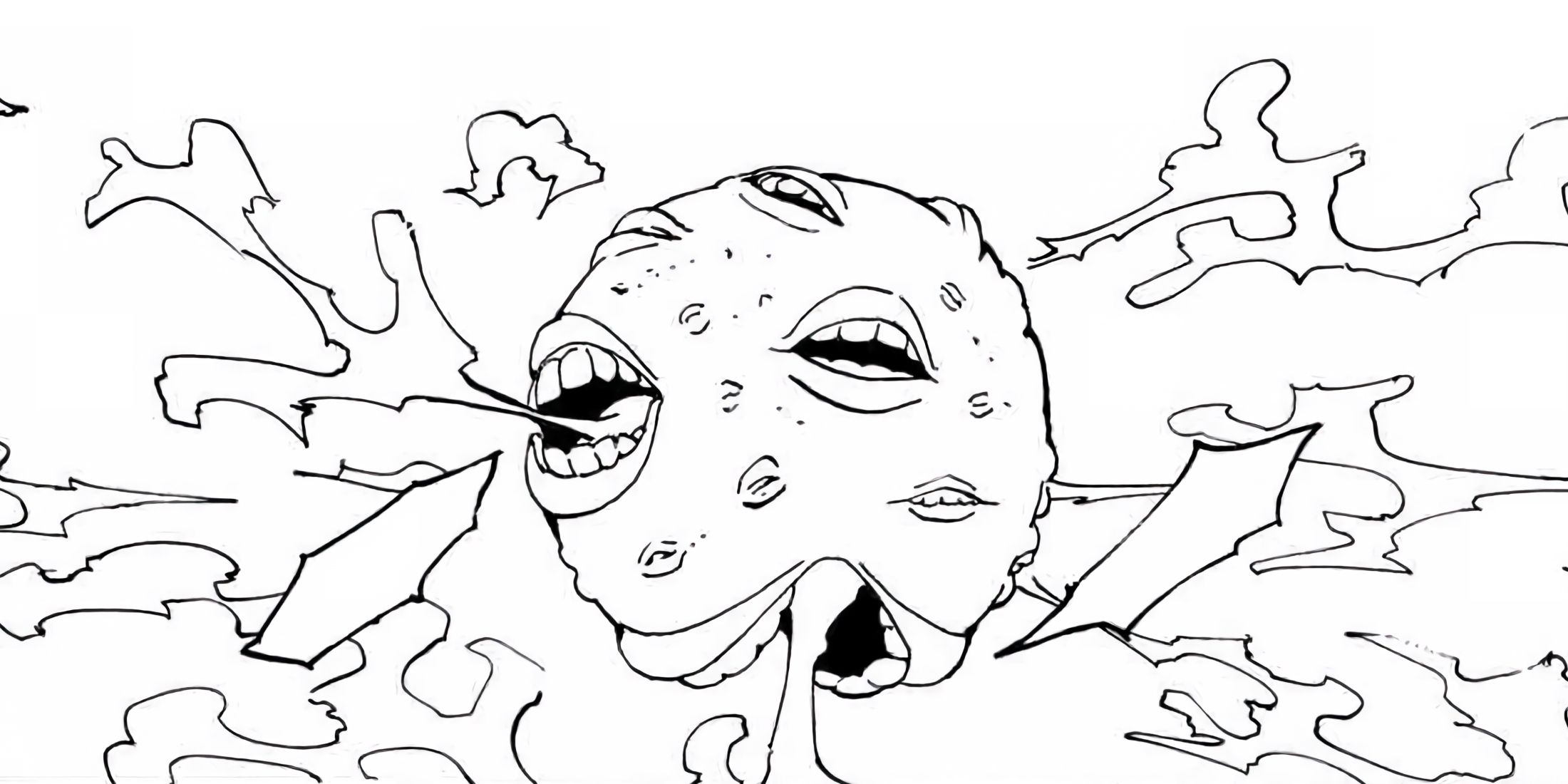 Sale Sale's Beast using its ability to expel smoke and manipulate others.