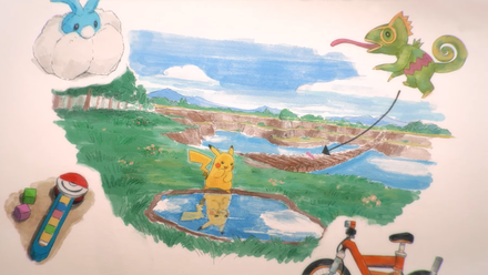 A screenshot from Pokemon Winds and Waves' trailer