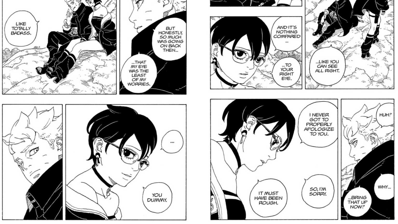 sarada boruto in boruto tbv chapter 36 spoilers