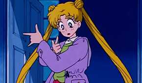 Serena posing while wondering why she didn't transform.