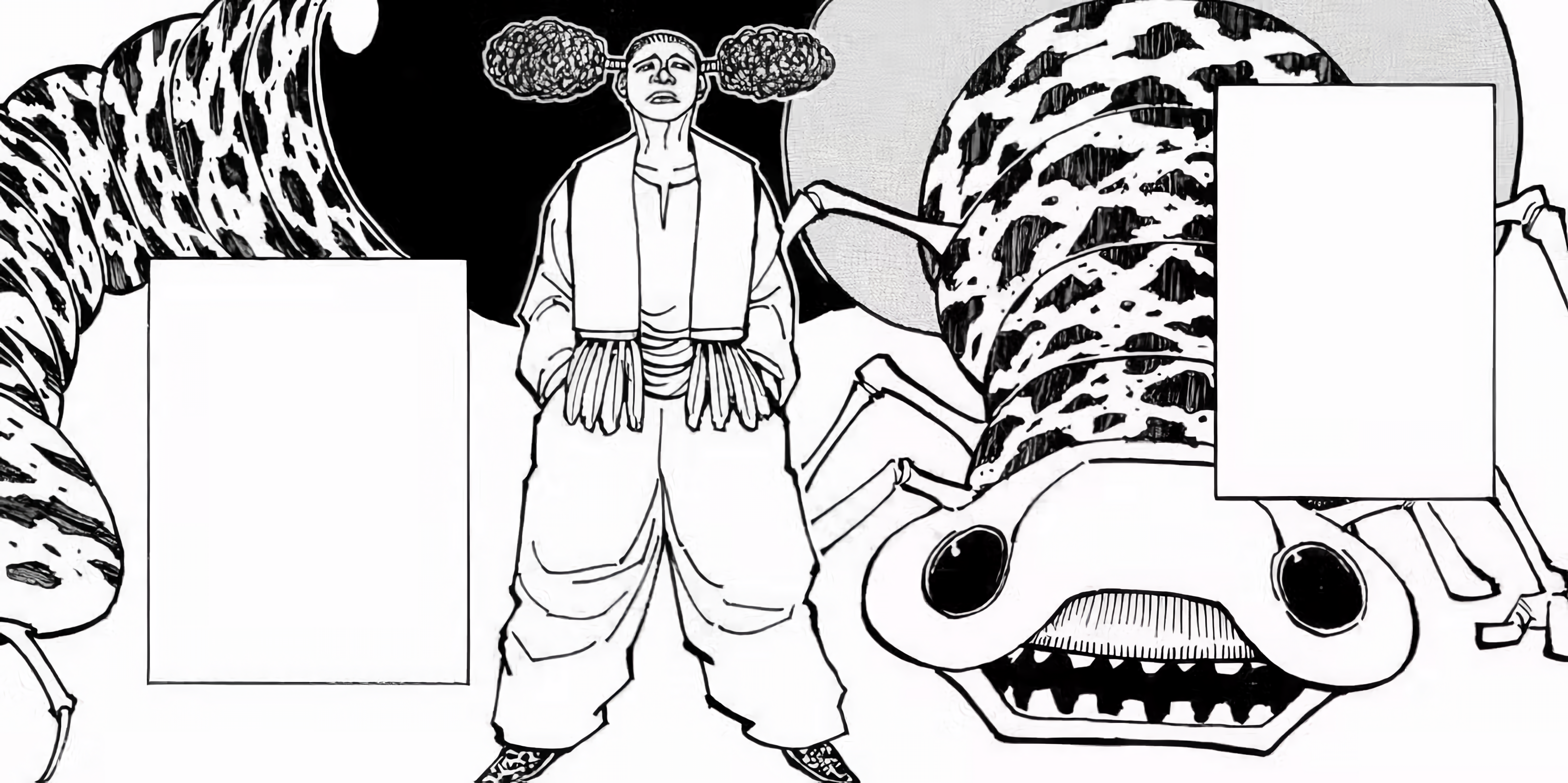 Luzurus standing with his Beast as seen during their introduction in the manga.
