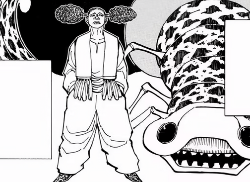 Luzurus standing with his Beast as seen during their introduction in the manga.