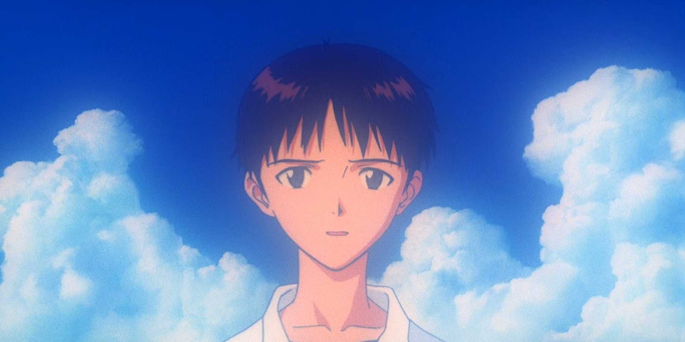 Shinji looking confused while speaking about his trauma.