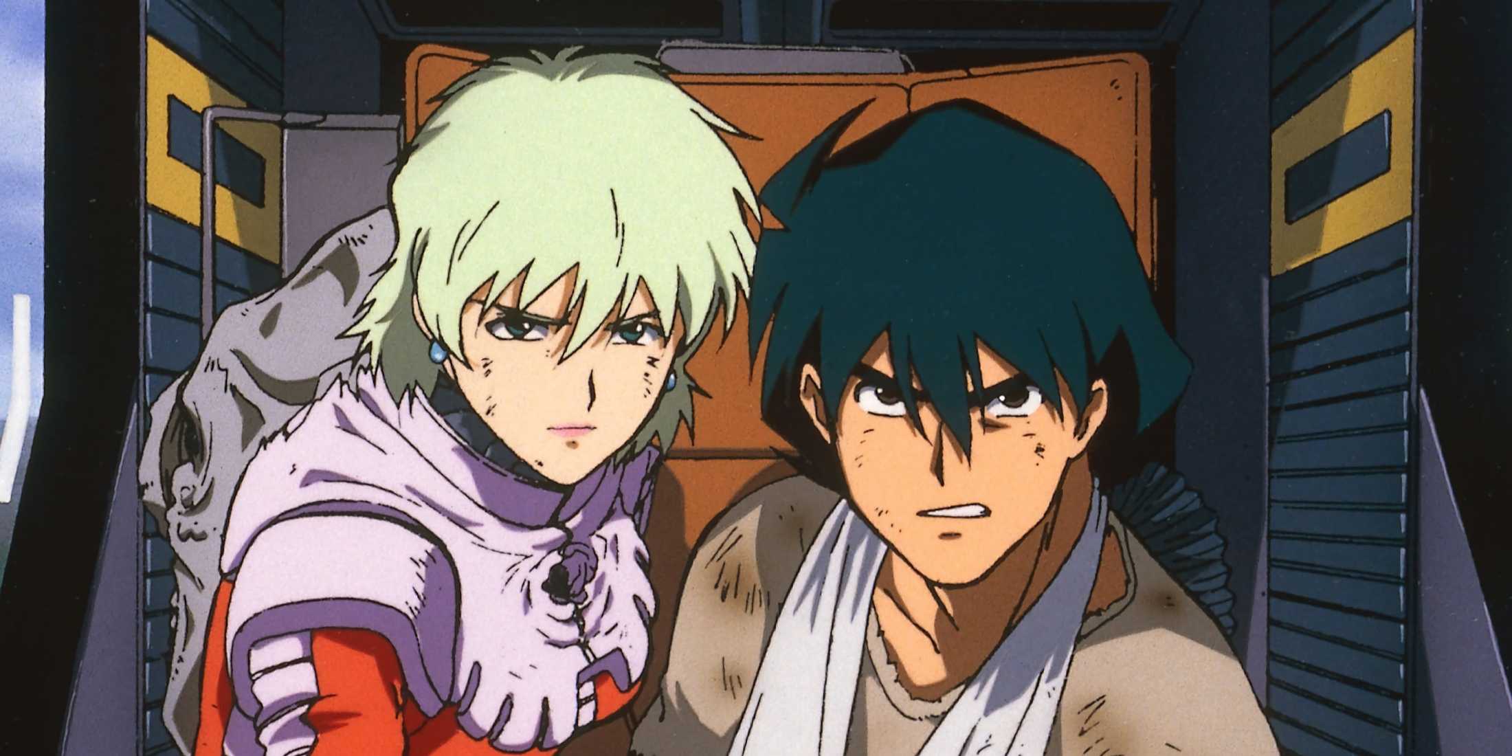 Shiro and Aina after the accident, trying to get out of the ship alive.