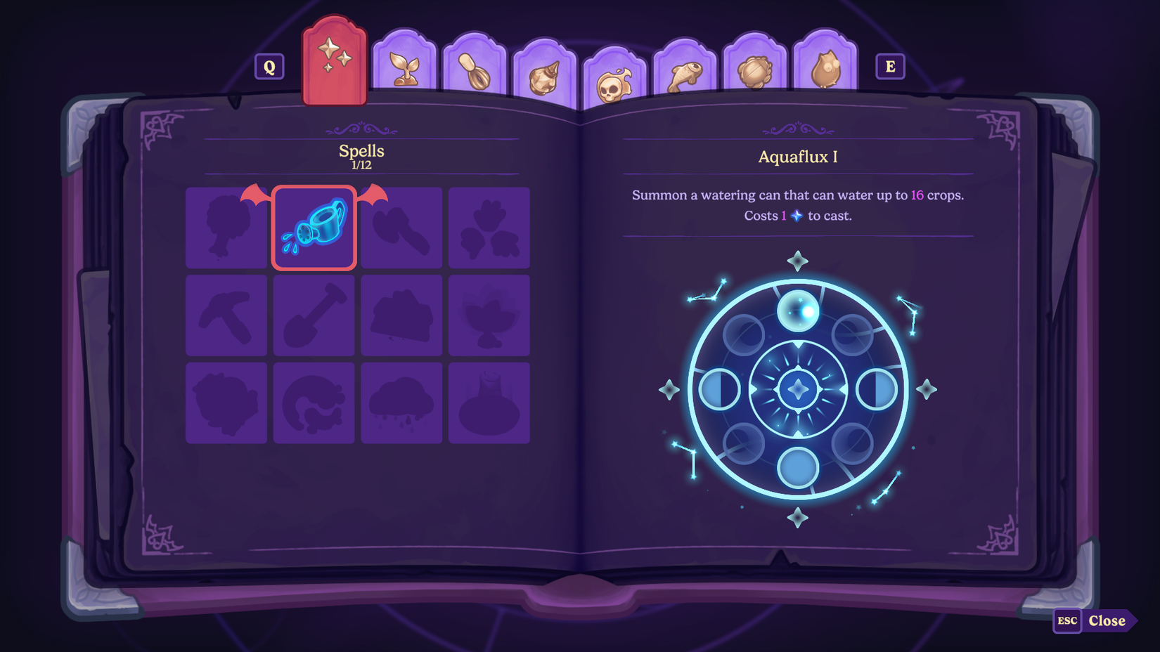 Spellcasting Grimoire Moonlight Peak