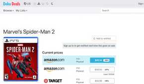 deku deal best ps5 disc prices for spider-man 2.