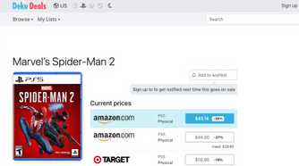 deku deal best ps5 disc prices for spider-man 2.