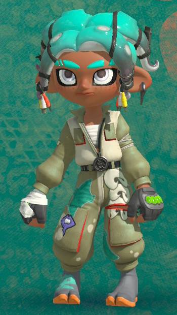 The Big Man amiibo outfit in Splatoon Raiders.