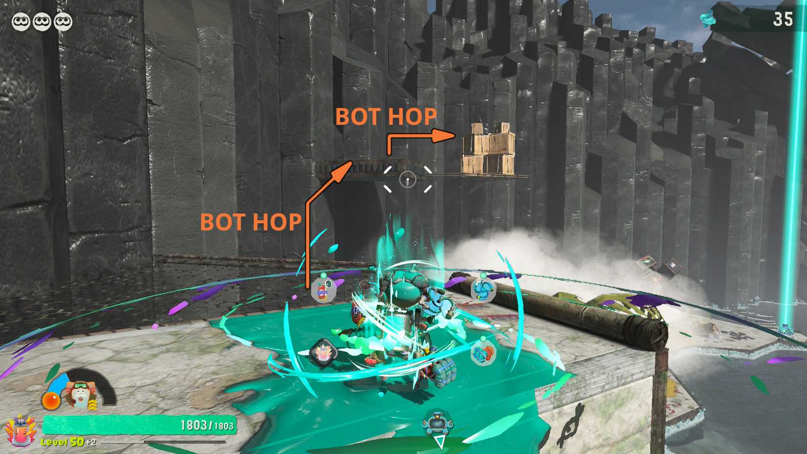 The crate with the Soyu Cliffs Old Compass in Splatoon Raiders.