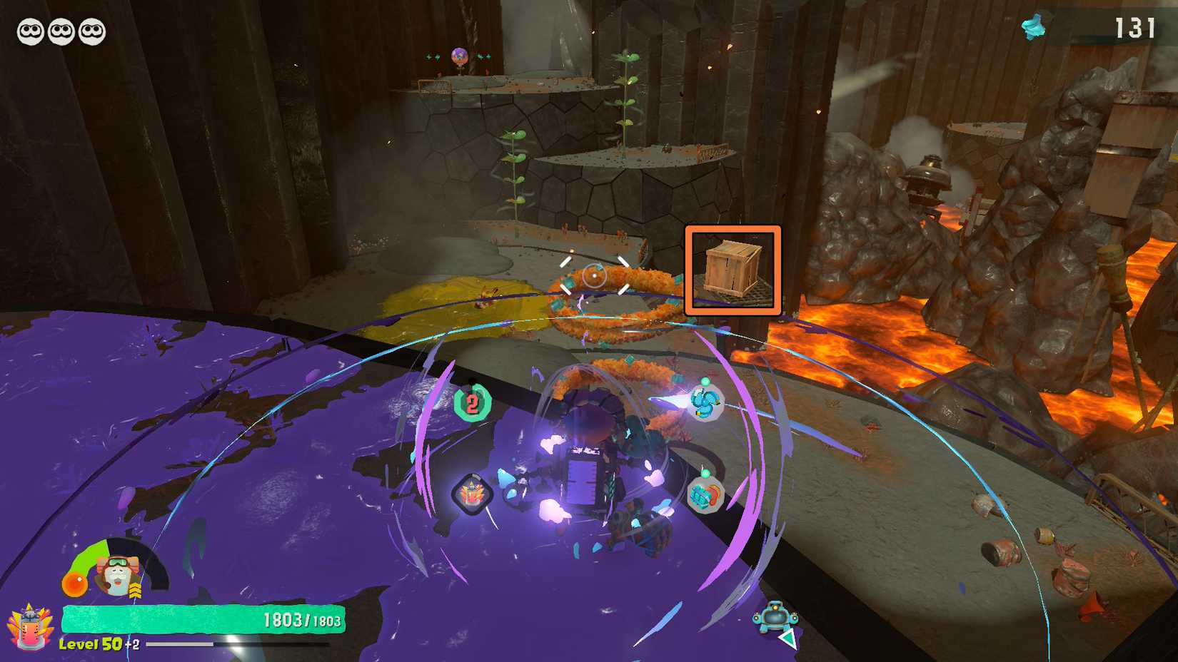The crate with the Uven Crater Old Compass in Splatoon Raiders.