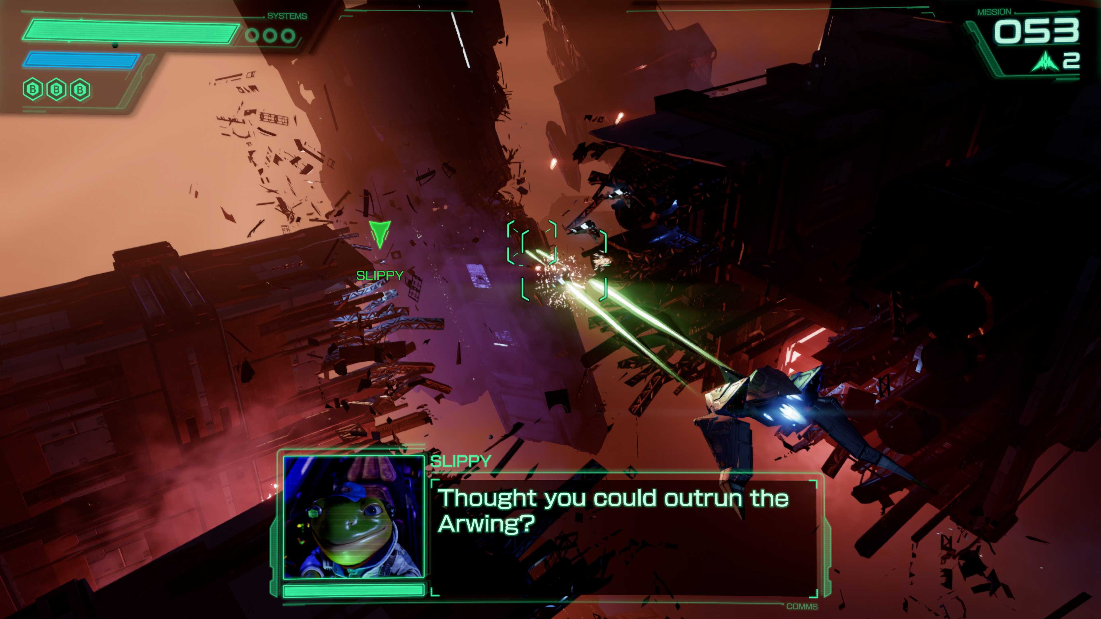 star fox gameplay image