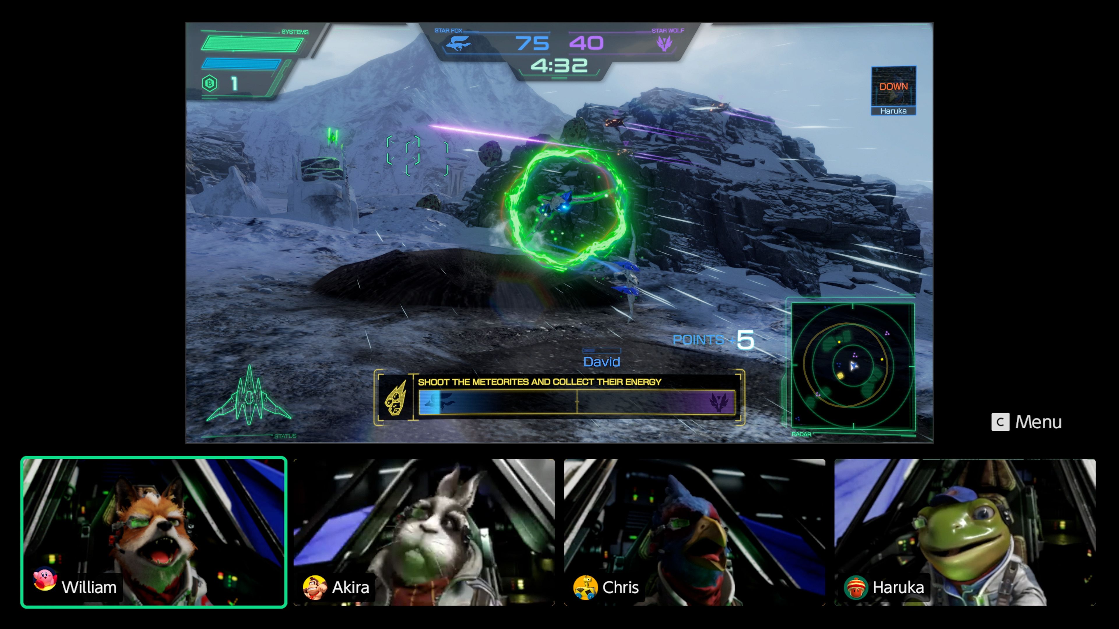 star fox gameplay screenshot