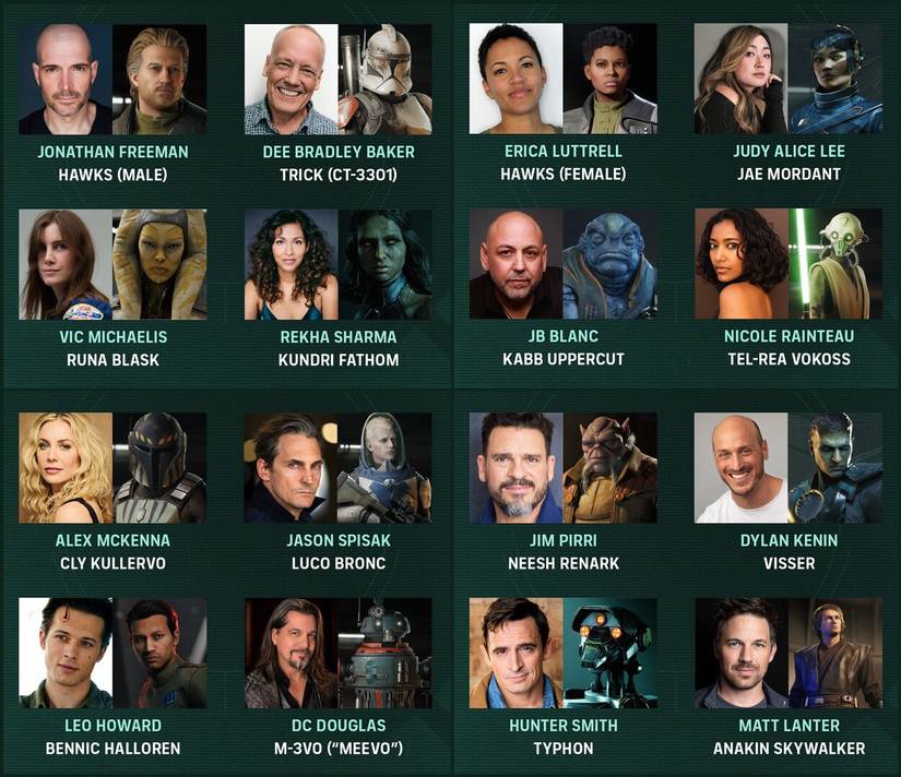 Star Wars Zero Company Cast List