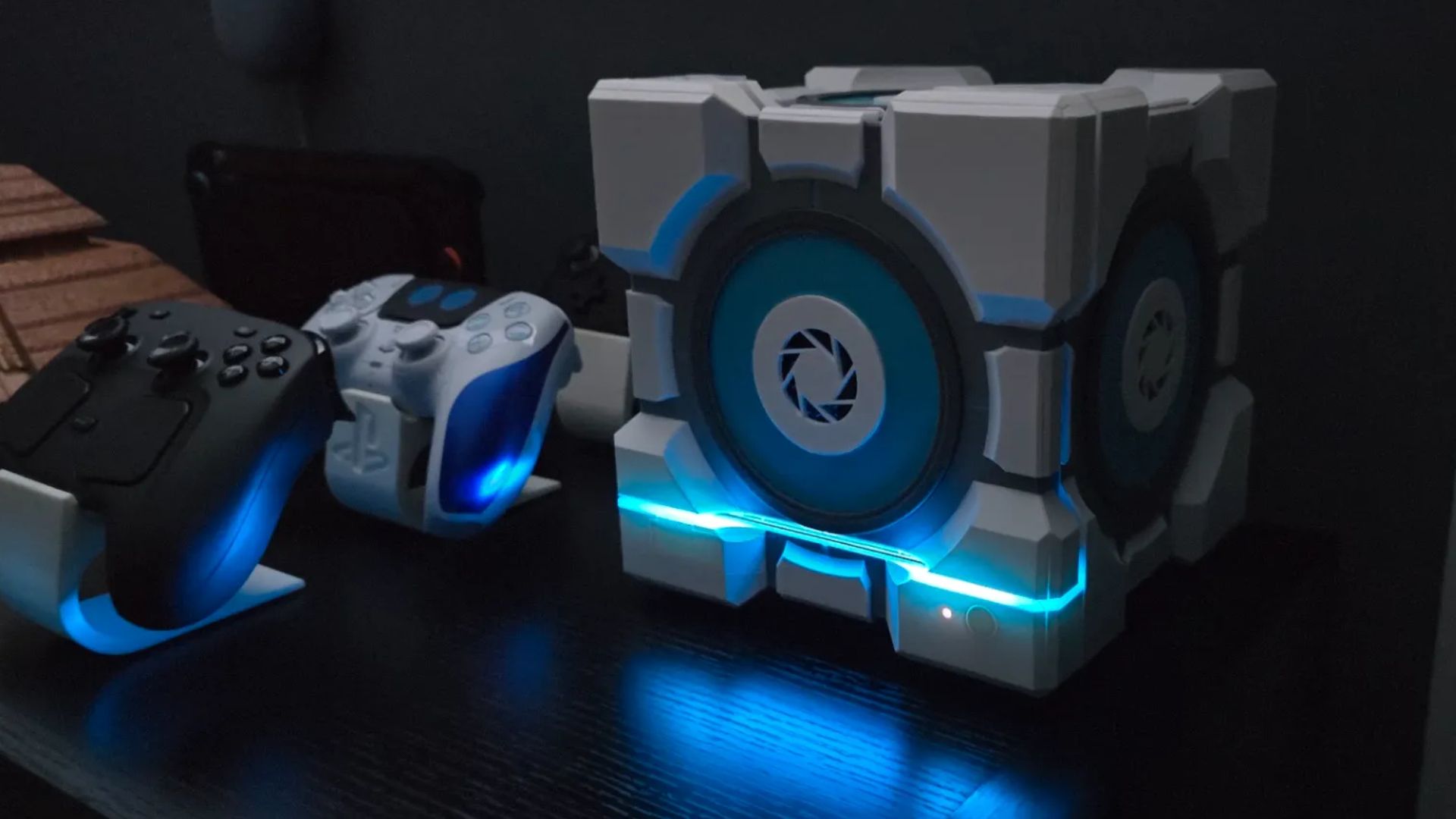 Steam Machine Companion Cube Custom Plates 3D printed by Jaron