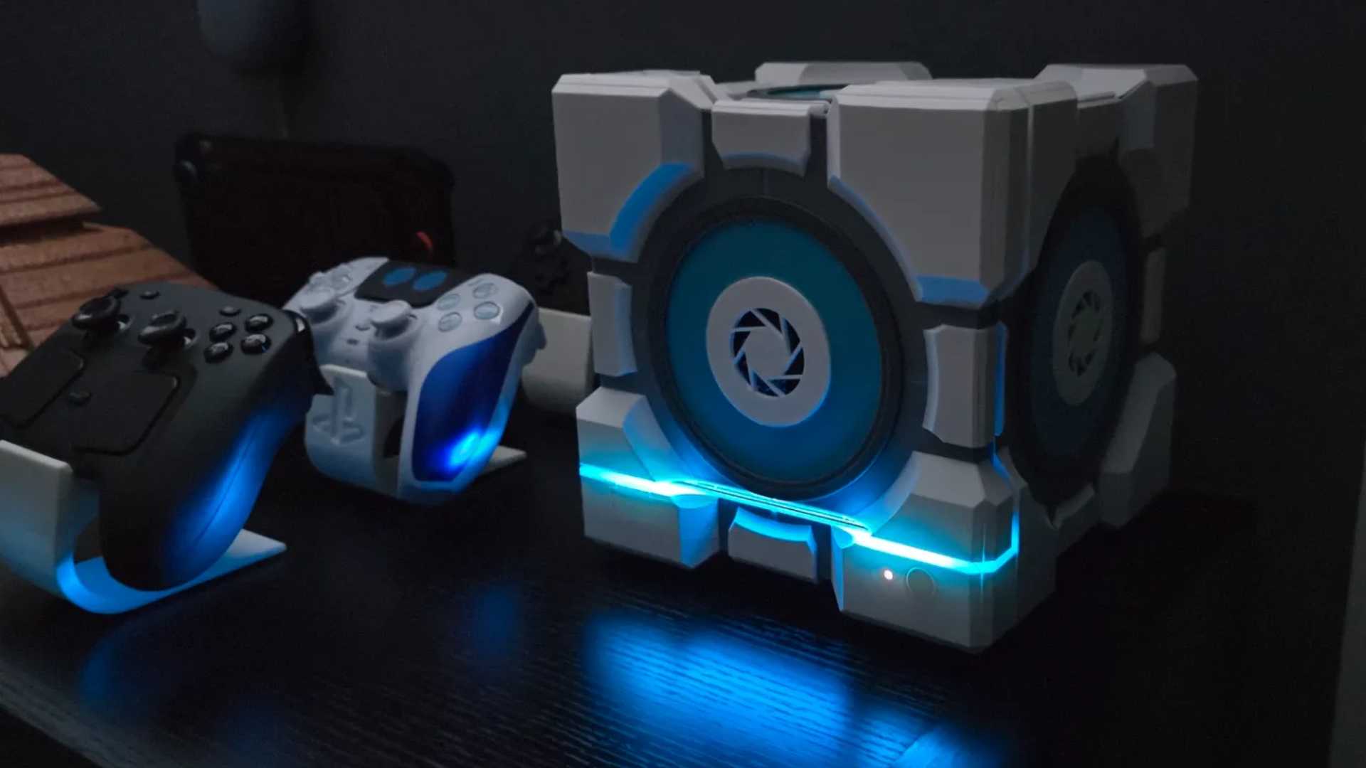 Steam Machine Companion Cube Custom Plates 3D printed by Jaron