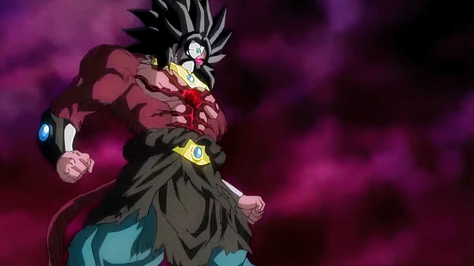 Super Saiyan 4 Broly Dark Corrupted Super Dragon Ball Heroes