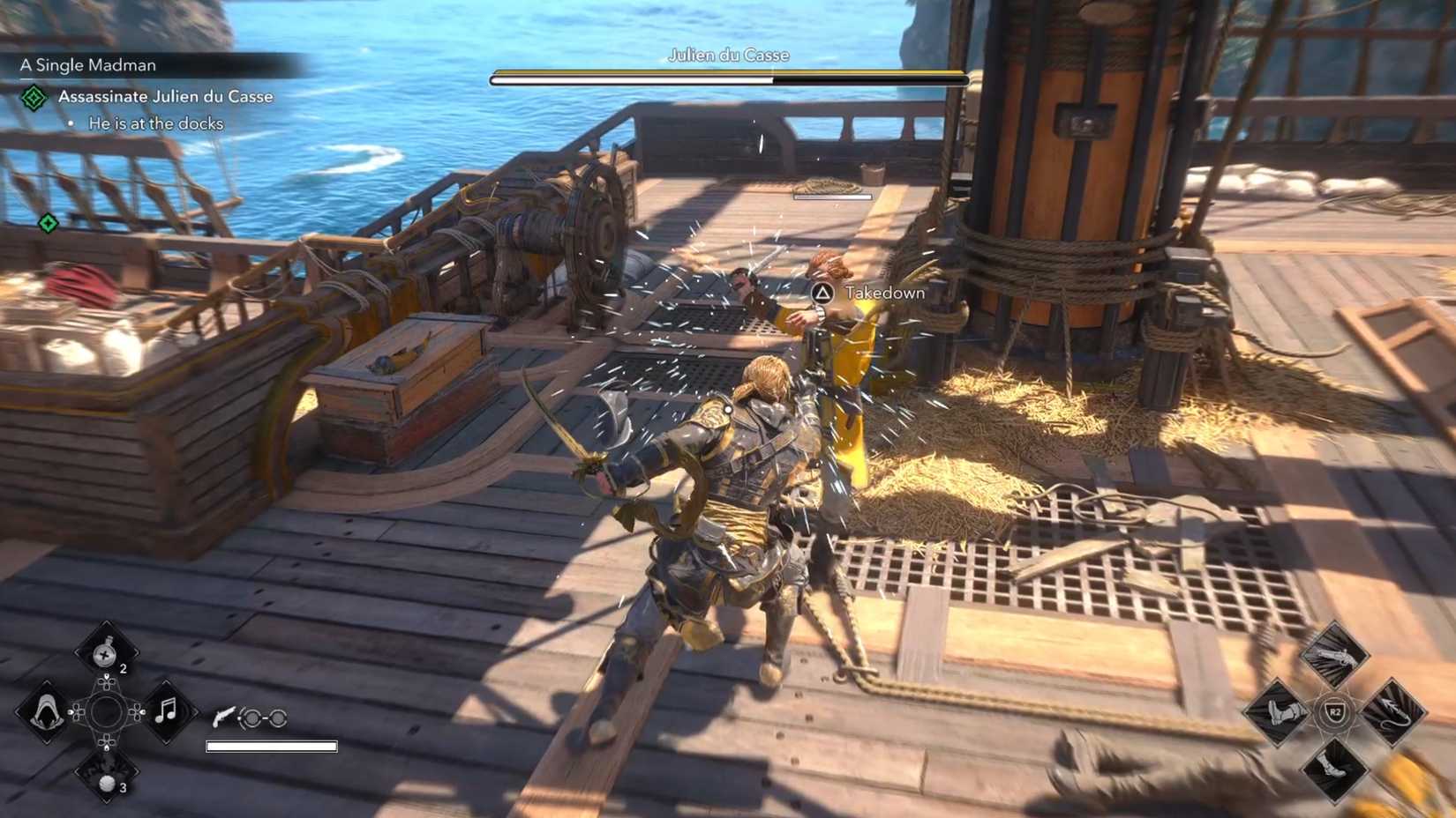 Take Down Enemies Julien Du Case Boss Fight AC Black Flag Resynced
