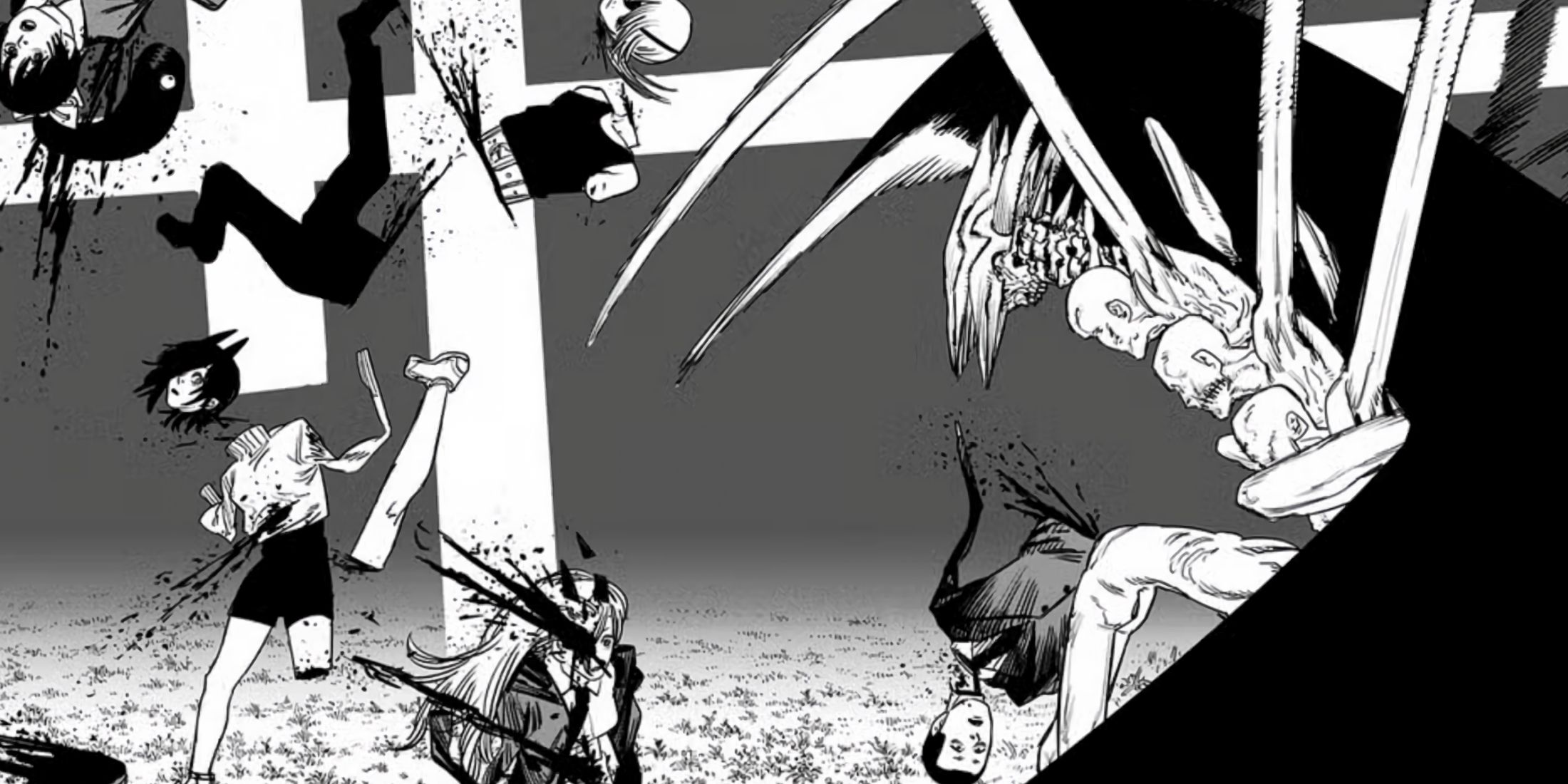 The Darkness Devil cuts the hunters with ease, leaving them gravely injured. 