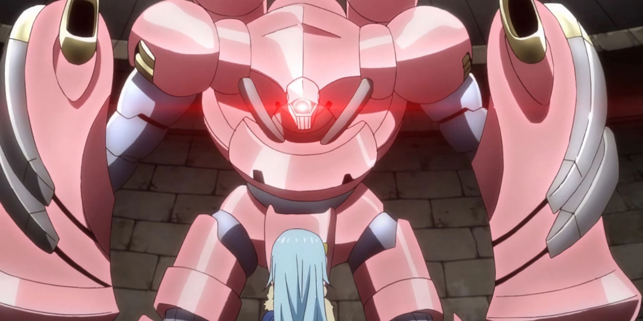 The elemental collosus faces Rimuru during their fight.