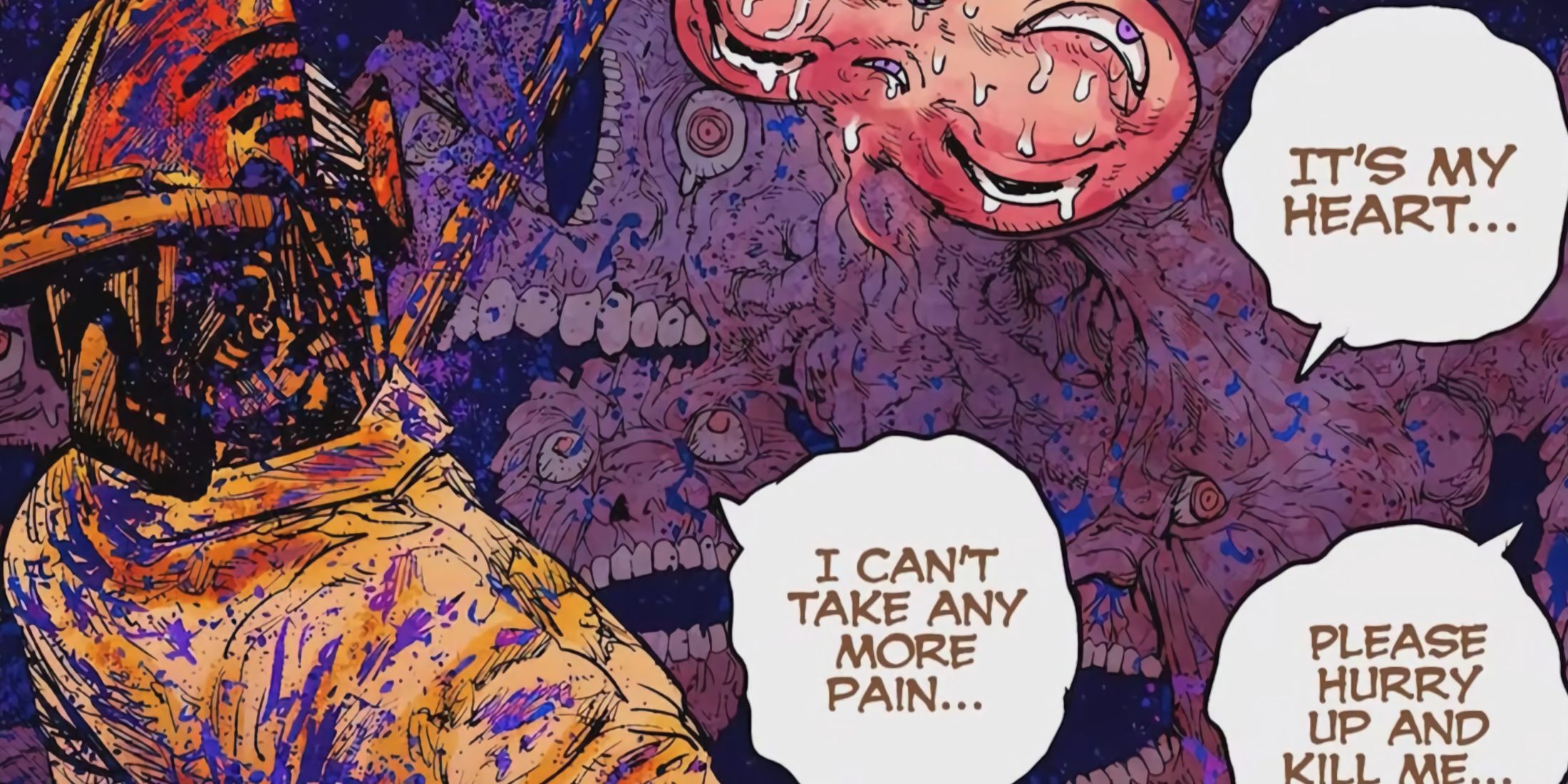 The Eternity Devil gives up, pleading with Denji to kill him.