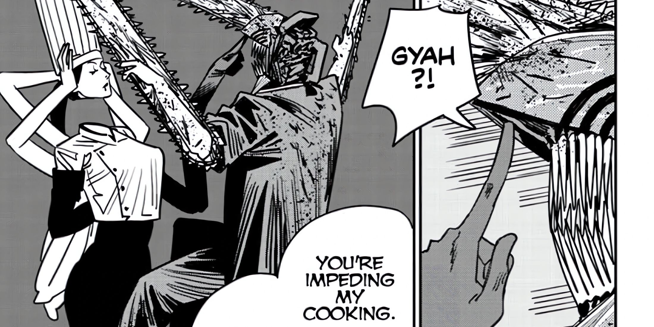 The Falling Devil tries to manipulate Denji by making him face his fears.