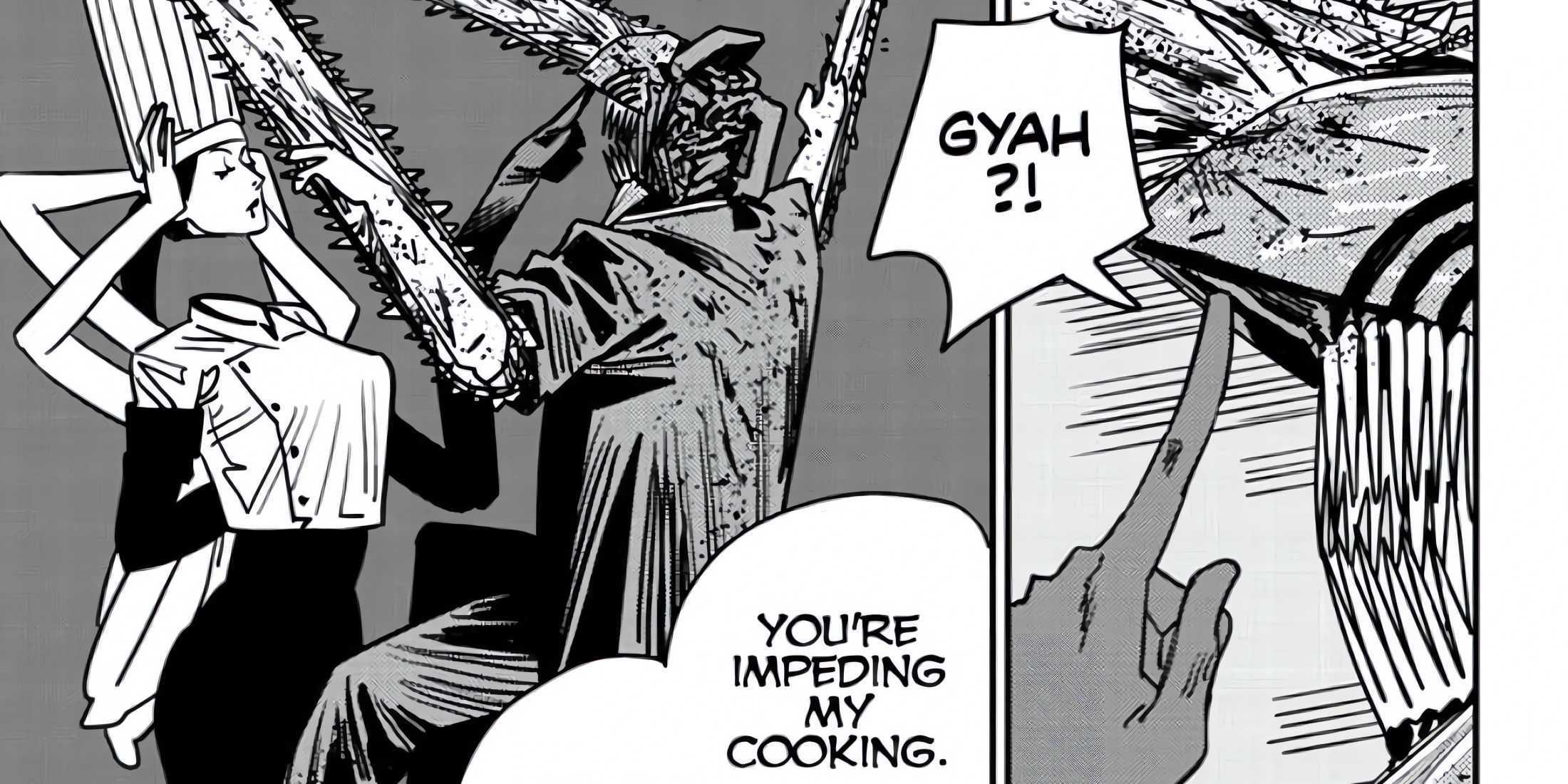 The Falling Devil tries to manipulate Denji by making him face his fears.