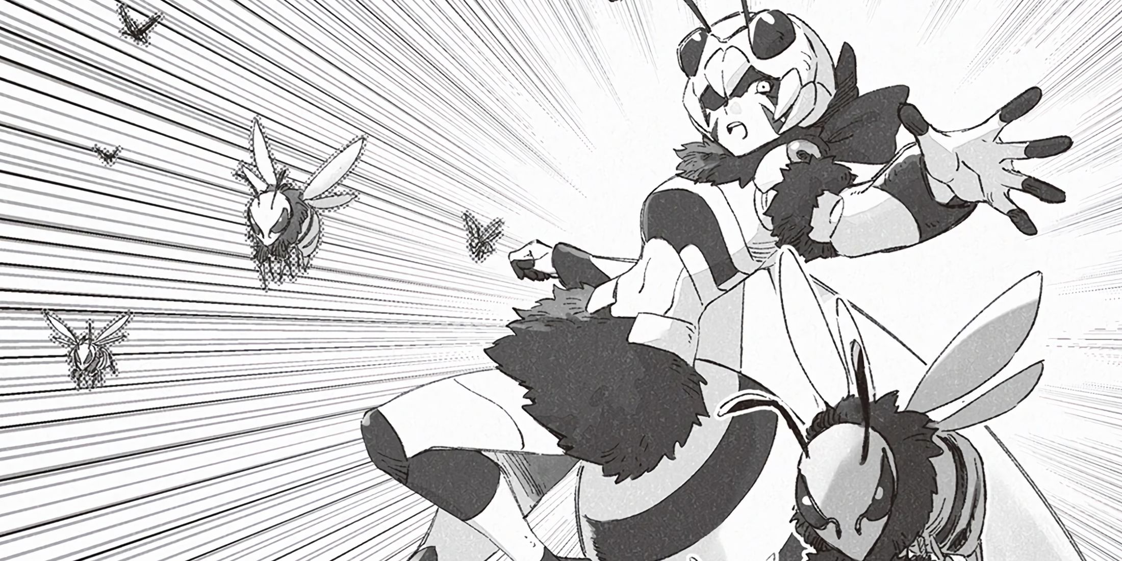 The Wasp Insectar releases her army to attack an opponent during a fight.
