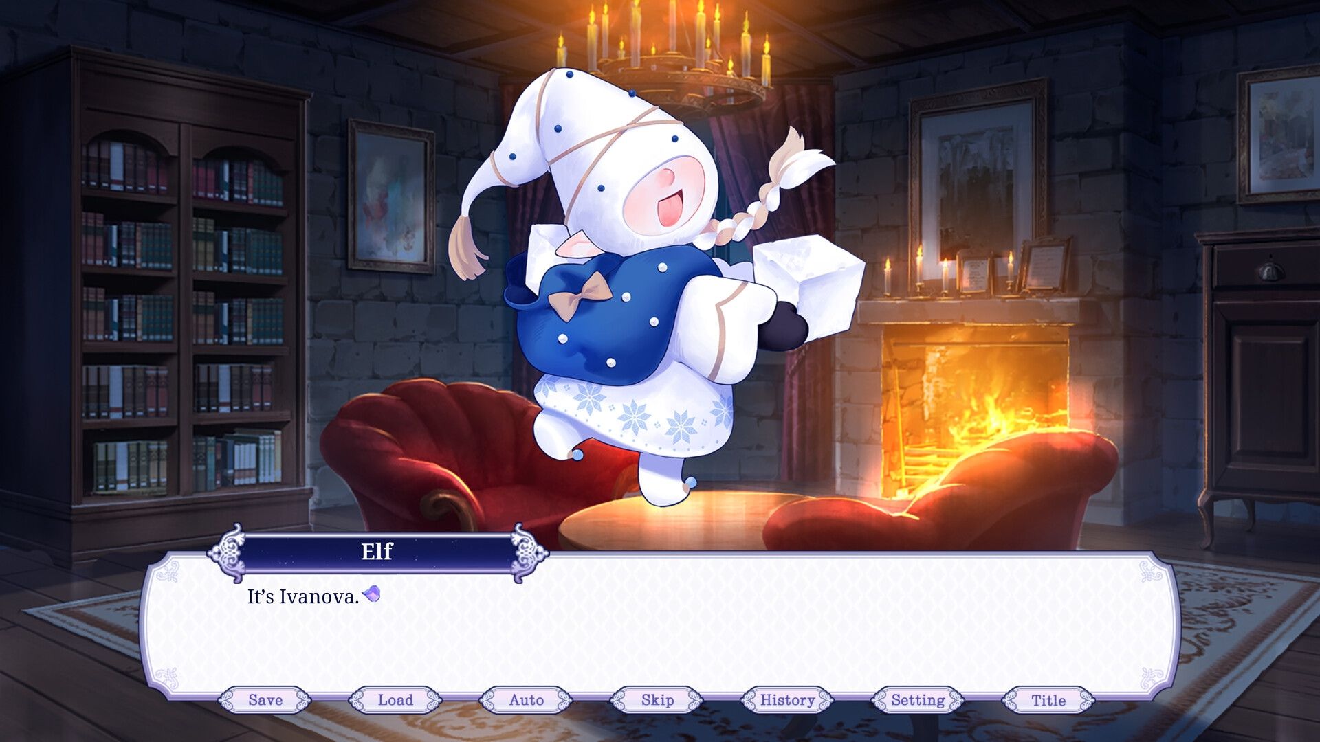 an elf character in the winter tower.