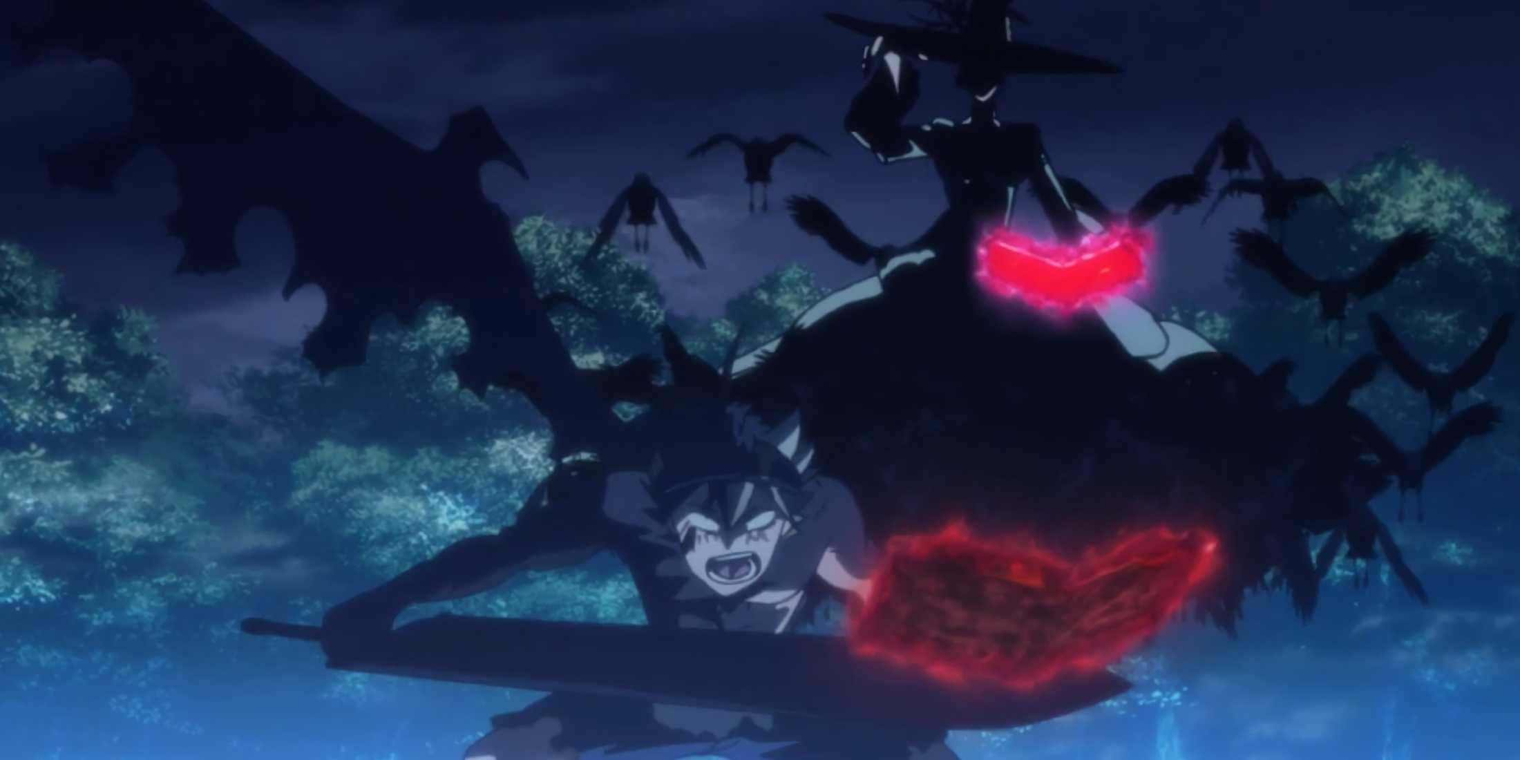 The Witch Queen controls Asta with her blood magic to force him to attack his friends.