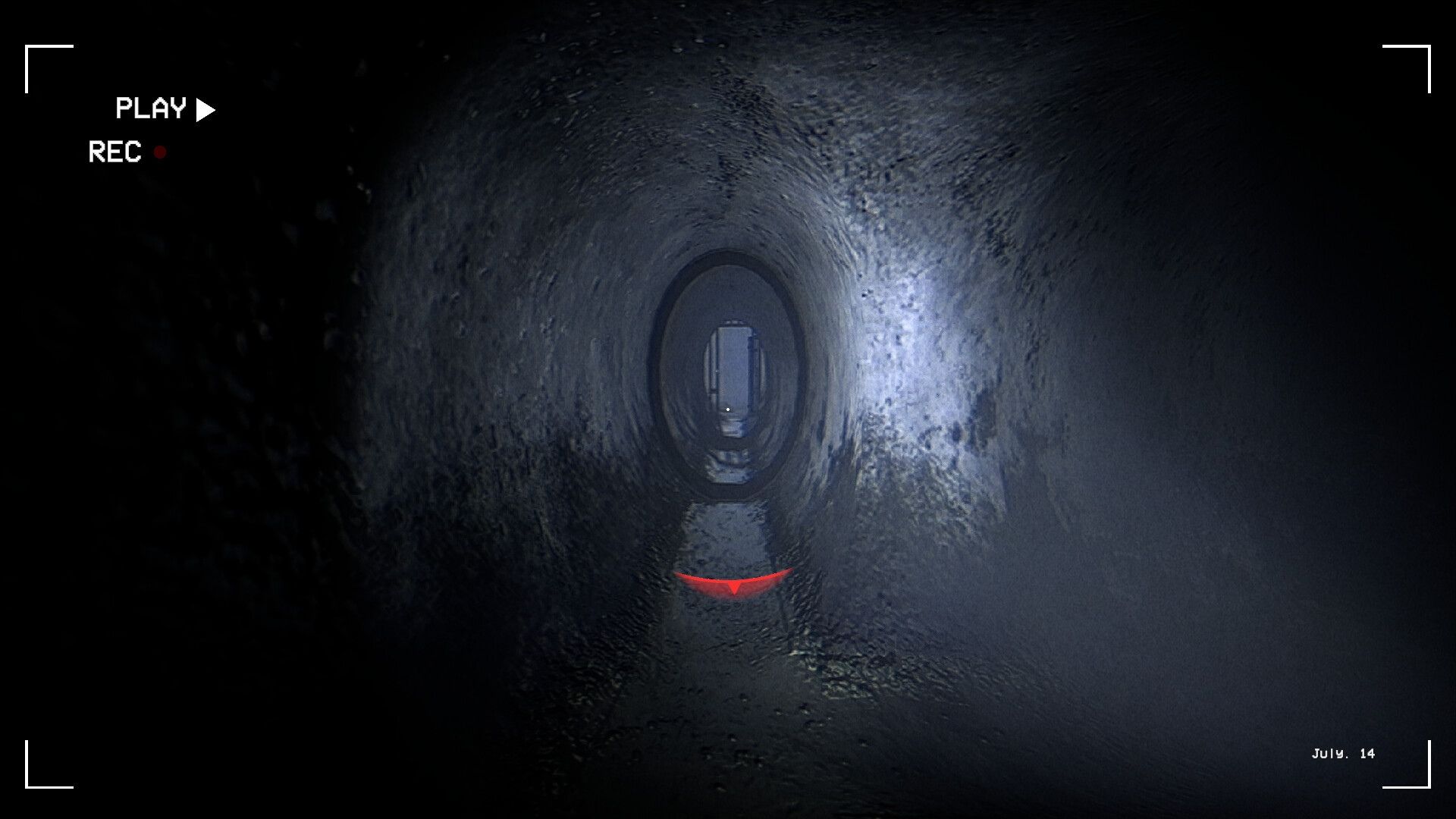 a claustrophobic tunnel in together after dark.