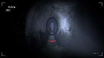 a claustrophobic tunnel in together after dark.
