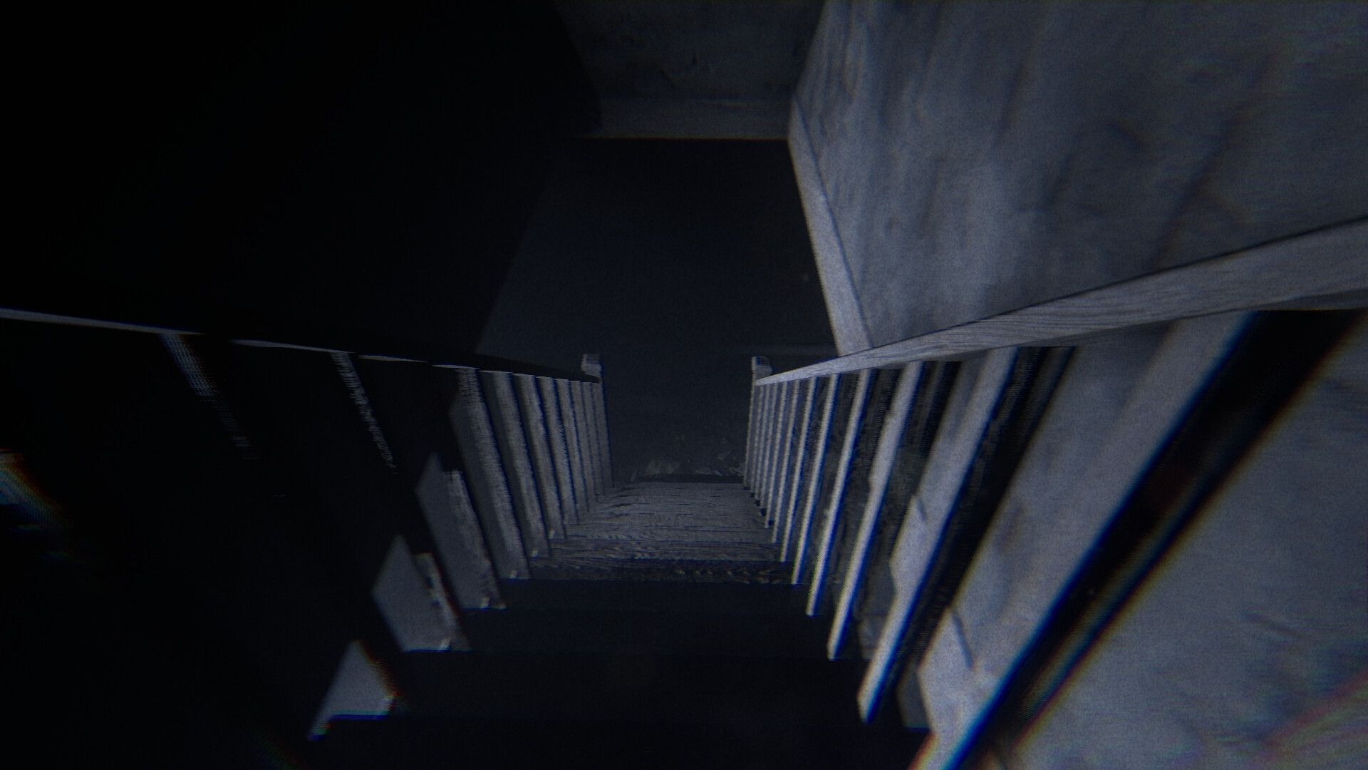 a spooky staircase in together after dark.
