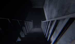 a spooky staircase in together after dark.