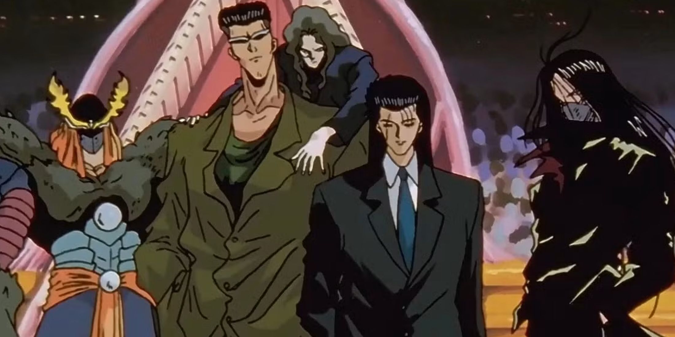 Toguro's team is ready to fight against the other participants.