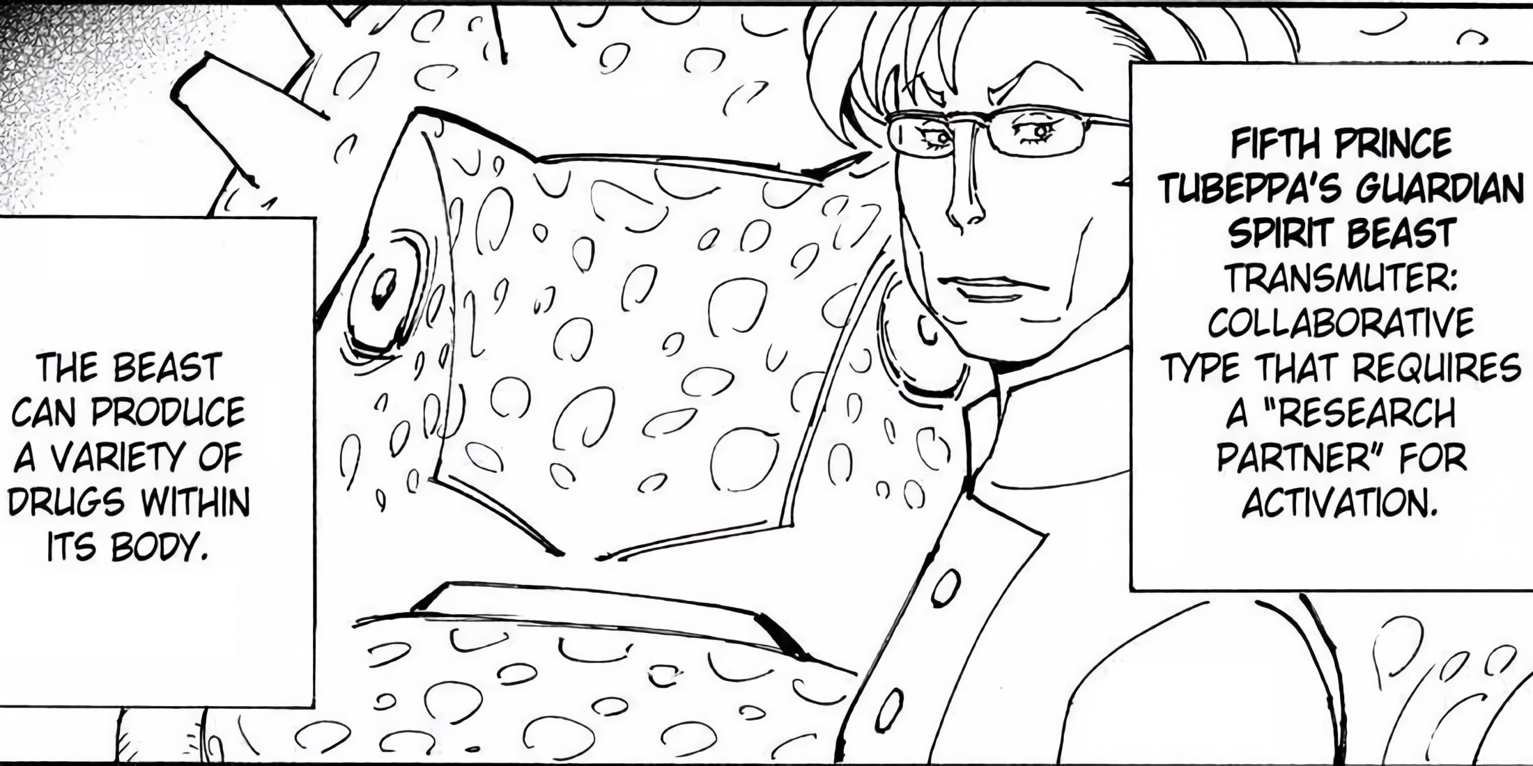 Tubeppa's Beast explained during its manga introduction.