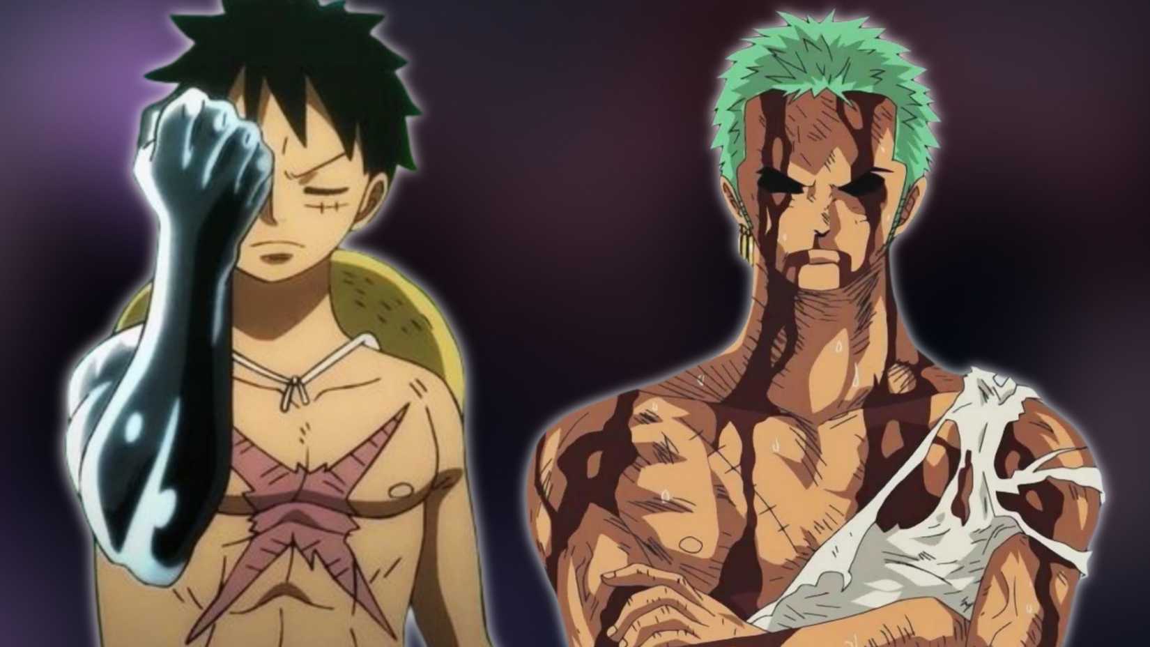 Image of Haki users Luffy and Zoro One Piece
