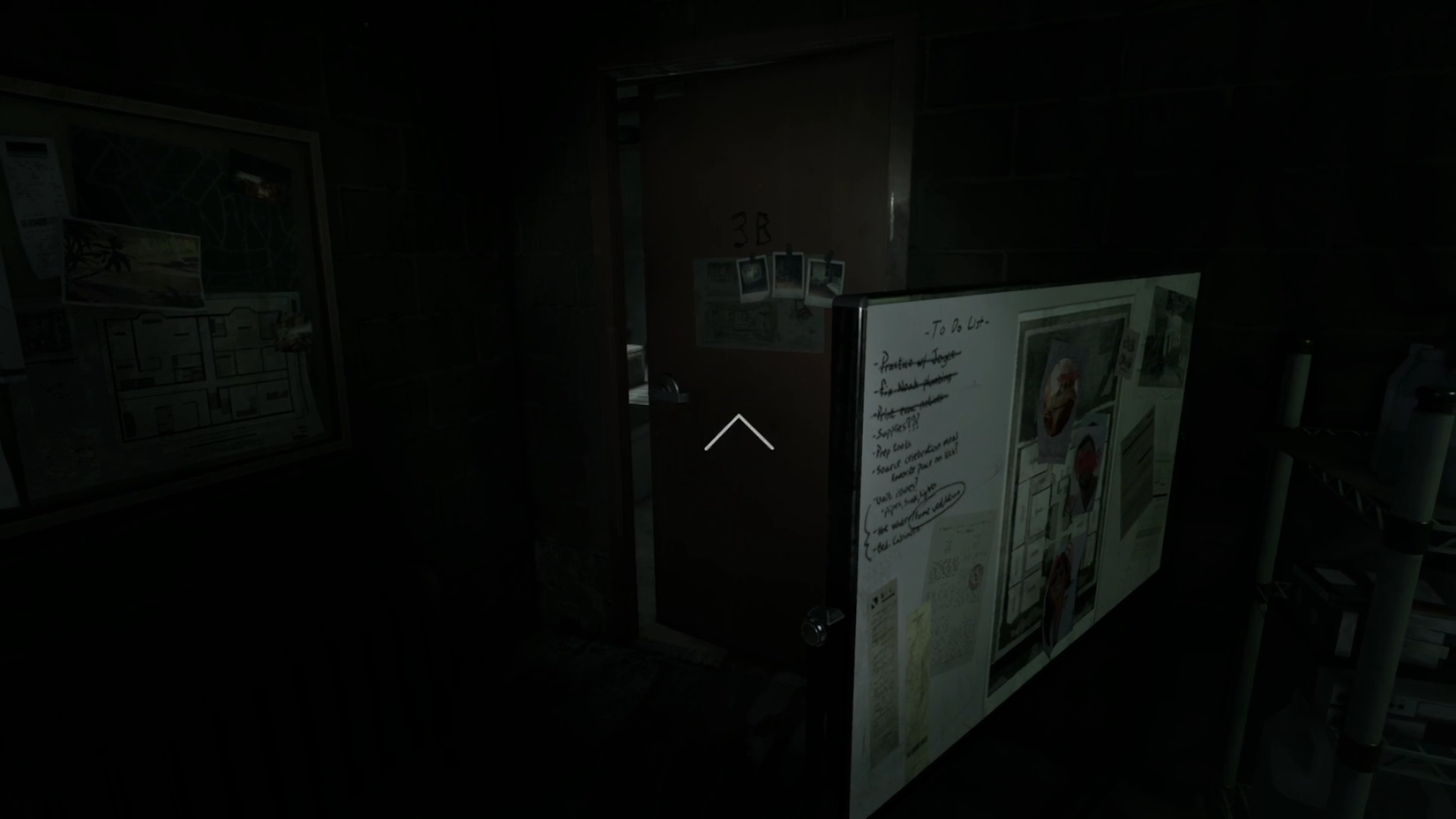 Unhinged basement apartment door