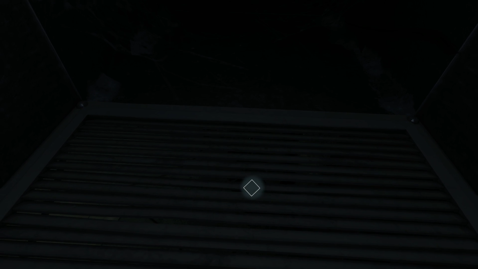 Push down the unhinged grate